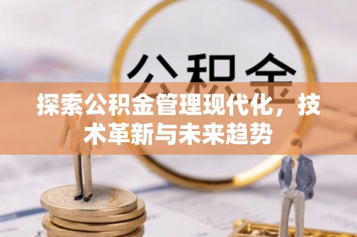 晴隆探索公积金管理现代化，技术革新与未来趋势