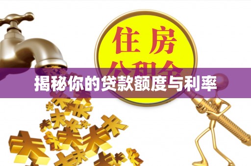 晴隆揭秘你的贷款额度与利率