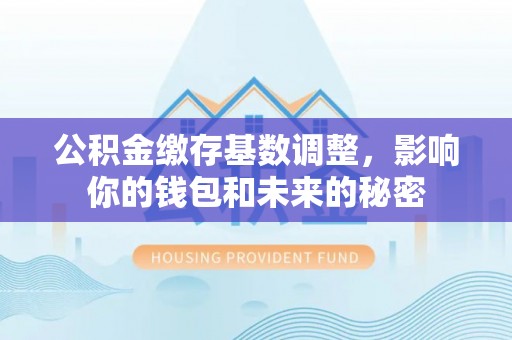 晴隆公积金缴存基数调整，影响你的钱包和未来的秘密